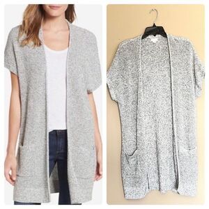 ❗️MOVING SALE: MAKE AN OFFER❗️Caslon Long Line Shaker Stitch Open Front Cardigan
